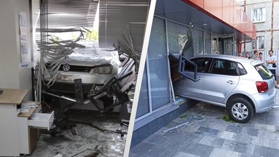 У Житомирі автівка в'їхала в приміщення клініки — водійка переплутала педалі