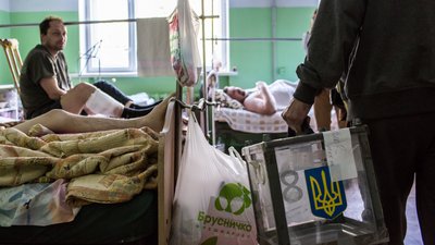 Псевдо голосування у окупованому Маріуполі 11 травня 2014 рік