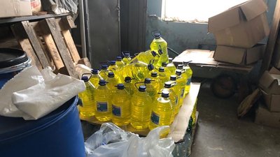 Фальсифіковані антисептики виробляли і продавали на Сумщині