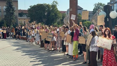 Відставка Михайла Федорова, протест, акція, Івано-Франківськ, люди