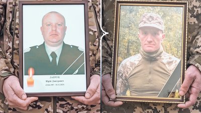 З бійцями Юрієм Лапчуком та Юрієм Трофимчуком попрощалися у Рівному