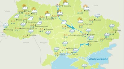 Погода від Укргідрометцентру