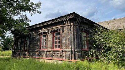 Останній збережений дерев'яний будинок, спроєктований Городецьким, знаходиться на Черкащині