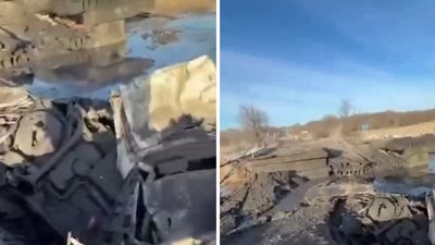 Сили оборони уразили міст у тимчасово окупованій Василівці на Запоріжжі 