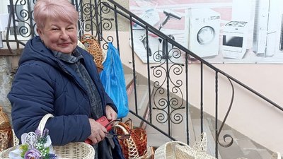 Любов Холод, продавчиня на Тернопільському ринку Любов Холод, продавчиня на Тернопільському ринку