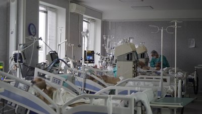 Один з медзакладів Харківщини, де лікують поранених військових. Квітень 2023 року Один з медзакладів Харківщини, де лікують поранених військових. Квітень 2023 року