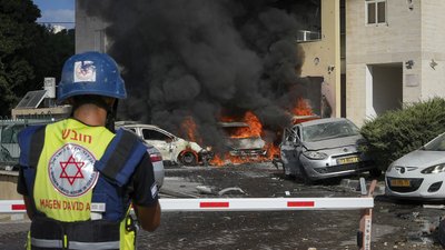 Наслідки масованого ракетного удару по Ашкелону, південь Ізраїлю, 7 жовтня 2023 рік