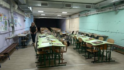 Укриття в ліцеї в Седневі Укриття в ліцеї в Седневі