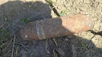 Снаряд часів Другої світової війни, який знайшли в селі Галоч