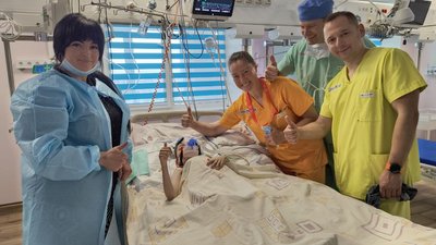 Вікторія у лікарні