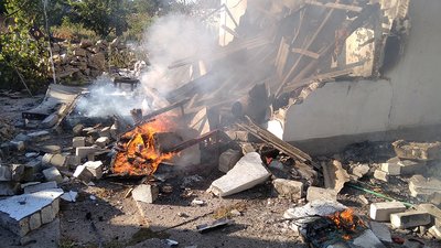 На Миколаївщині під час пожежі вибухнув газовий балон