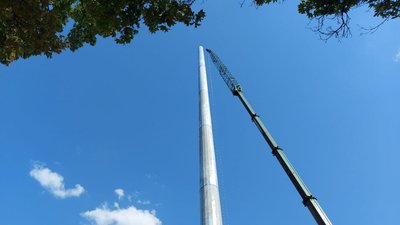 У Харкові завершують встановлення флагштоку до 30-річчя Незалежності: як він виглядає У Харкові завершують встановлення флагштоку до 30-річчя Незалежності: як він виглядає