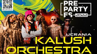 Kalush Orchestra летить у Мадрид на підтримку України Kalush Orchestra летить у Мадрид на підтримку України