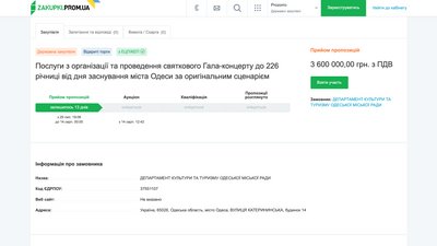4,1 мільйони гривень та 1000 місць: в Одесі проведуть День міста 4,1 мільйони гривень та 1000 місць: в Одесі проведуть День міста