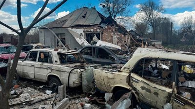 Удар РФ по Богодухову, 13 квітня 2026 року