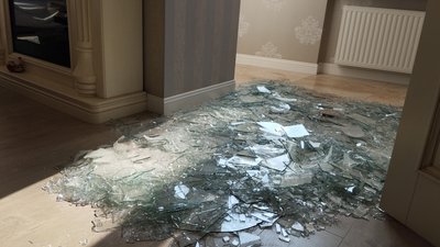 Наслідки обстрілу в одні із квартир Кременчука Наслідки обстрілу в одні із квартир Кременчука