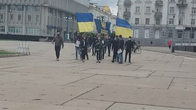 У Сумах представники Нацкорпусу вимагали звільнити голову Офісу Президента Андрія Єрмака