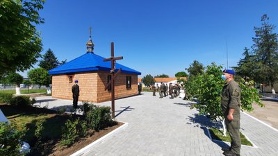 На території військової частини Нацгвардії в Миколаєві відкрили каплицю На території військової частини Нацгвардії в Миколаєві відкрили каплицю