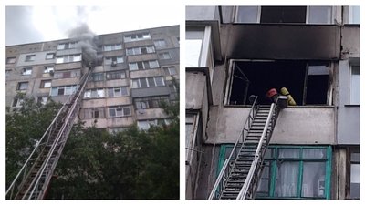 У Кропивницькому під час пожежі у дев’ятиповерхівці вогнеборці врятували чоловіка