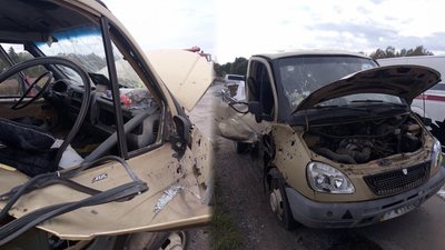 Дрон влучив у автівку на прикордонні Чернігівщини, жінка зазнала поранень