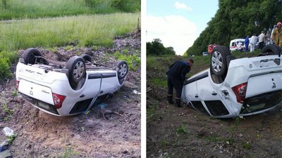 Автівка злетіла у кювет: на Черкащині у дорожньо-транспортній пригоді травмувалися діти