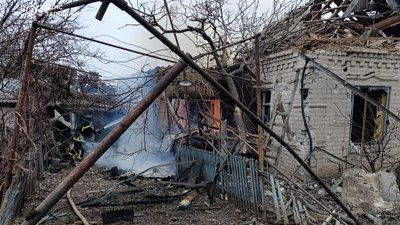 Пожежа, що сталася в Запорізькому районі, 9 січня 2026