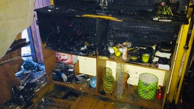 На Львівщині горів дерев'яний храм На Львівщині горів дерев'яний храм
