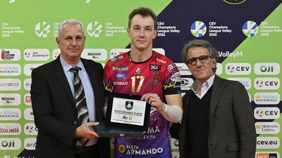 Олег Плотницький став MVP матчу "Перуджі" в Лізі чемпіонів