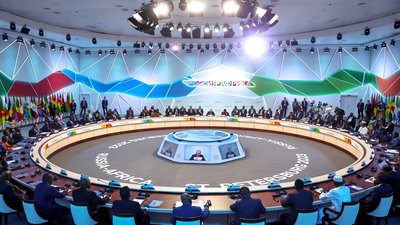 Президент РФ Путін на саміті Росія-Африка в Санкт-Петербурзі 28 липня 2023