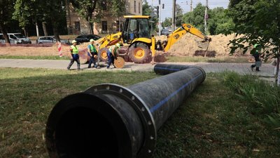 Ремонтні роботи із заміни аварійної ділянки водопроводу