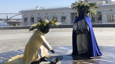 скульптура малюки-засновники Києва
