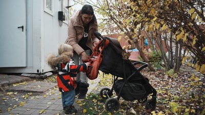 Віра Ткачова з дитиною