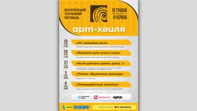 Від "Чехов-фесту" до "Арт-Хвилі". У Сумах стартує новий театральний фестиваль Від "Чехов-фесту" до "Арт-Хвилі". У Сумах стартує новий театральний фестиваль