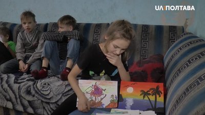 Одна з найбільших багатодітних родин Полтавщини проживає у селі Василівка