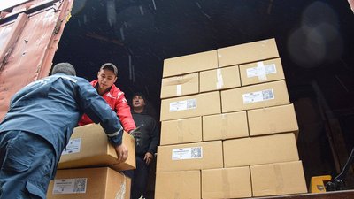 В деокуповані населені пункти Харківської області відправили продуктові набори з Сум