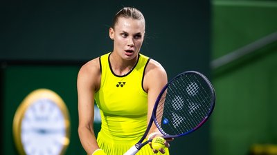 Даяна Ястремська, українська тенісистка на турнірі WTA 1000 в Індіан-Веллсі