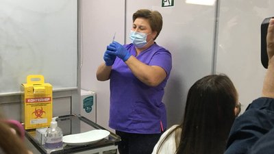 У аеропорту "Бориспіль" поновили роботу пункту вакцинації від COVID-19 У аеропорту "Бориспіль" поновили роботу пункту вакцинації від COVID-19