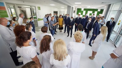 Володимир Зеленський в новому кардіоцентрі Володимир Зеленський в новому кардіоцентрі