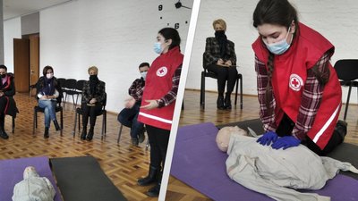 Працівники Житомирської філії Суспільного вчилися надавати першу домедичну допомогу