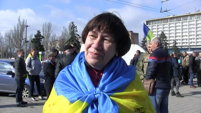 волонтерка, учасниця мітингу до «Дня українського добровольця» Жанетта Малярова волонтерка, учасниця мітингу до «Дня українського добровольця» Жанетта Малярова