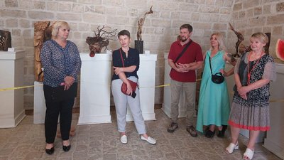 Відкриття виставки Віктора Боркута в Збаразькому замку Відкриття виставки Віктора Боркута в Збаразькому замку