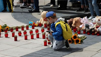 Миколаївські біженці долучилися до акції в Ірландії проти російської збройної агресії