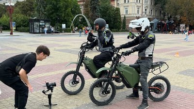 Зйомки в центрі Тернополя