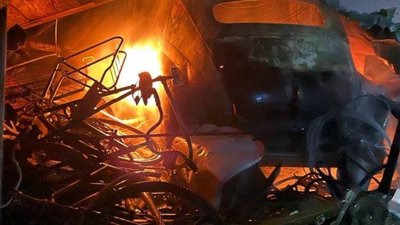 У Гуляйполі Запорізької області внаслідок російських обстрілів сталася пожежа