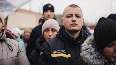 Прощання із загиблим рятувальником Іваном Сєрим у Близнюківській громаді, 30 січня 2026 року Прощання із загиблим рятувальником Іваном Сєрим у Близнюківській громаді, 30 січня 2026 року