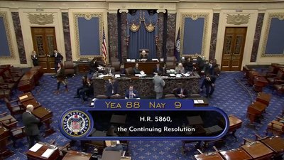 Сенат США проголосував за тимчасовий бюджет без допомоги Україні Сенат США проголосував за тимчасовий бюджет без допомоги Україні