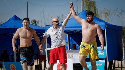 Важа Даіаурі під час змагань