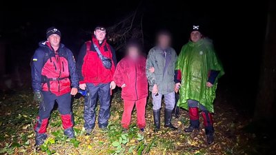 Прикарпаські рятувальники, грибники, ліс