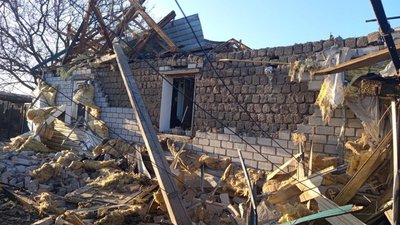 Нікопольщина, обстріли, знищений будинок