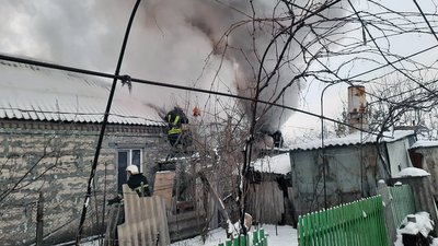 У Павлограді горів приватний будинок